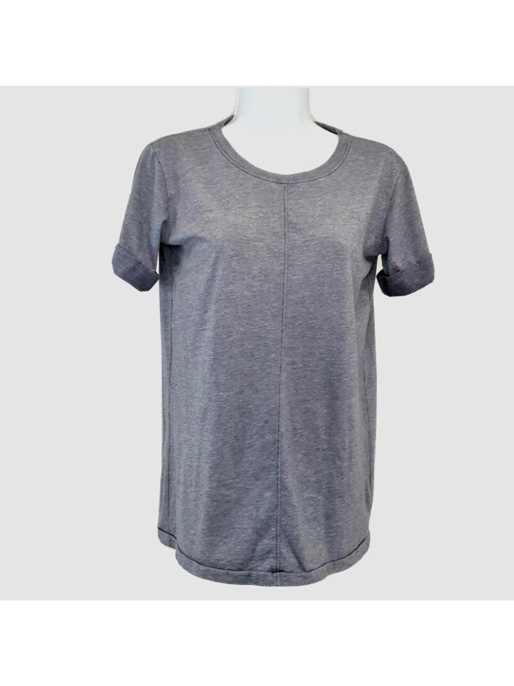 AG Athletic T Shirt Adriano Goldschmied Soft Knit Tee Womens XS Heather Blue Sho